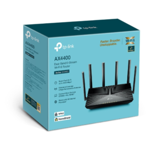 TP-Link 6-Stream Dual-Band WiFi 6 Wi-Fi Router | up to 4.4 Gbps Speeds | Upgrade Any Home Internet | Archer AX4400