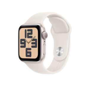 Apple Watch SE 2nd Generation GPS 44mm Aluminum Case with Starlight Sport Band M/L Starlight