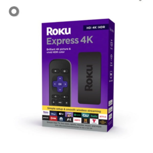 Roku Express 4K | Streaming Player | 4K/HD/HDR | Smooth Wi-Fi | Premium HDMI Cable