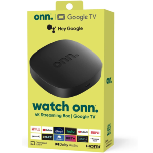 onn. Google TV 4K Streaming Box | 2023 Model | 4K UHD
