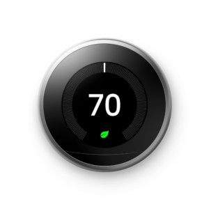 Google Nest Smart Learning Thermostat 3rd Generation Stainless Steel