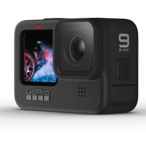 GoPro HERO9 Black Waterproof Action Camera with Front LCD and Touch Rear Screens, 5K Ultra HD Video, 20MP Photos 1080p Live Streaming, Webcam Stabilization